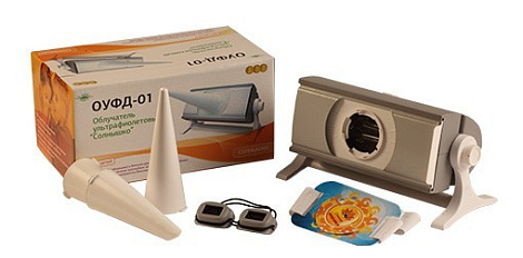 Облучатель кварцевый ОУФд-01 настольный с биодозиметром (лампа ДКБ-5)