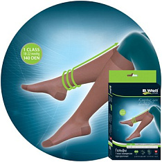 Гольфы женские компрессионные B.Well rehab JW-111 (ИМ)