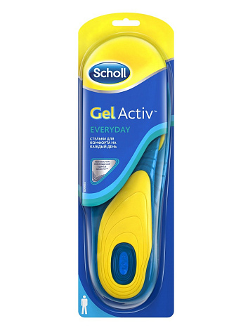 Стельки Scholl Gelaktiv для комфорта на каждый день (ИМ)