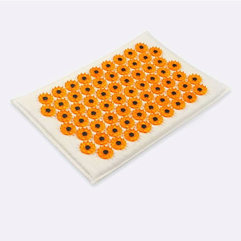 Массажер "Тибетский аппликатор" на мягкой подложке 17*28см цв. желтый