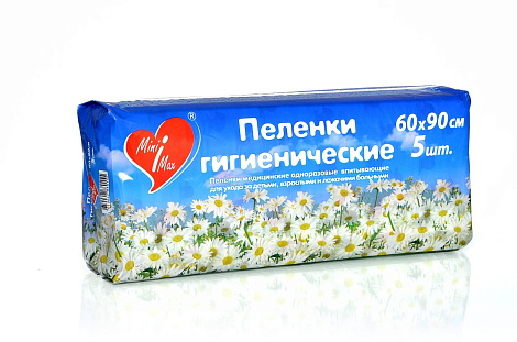 Пеленка MINIMAX впитывающая 60*90 5шт
