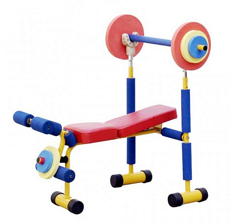  Детский тренажер скамья для жима