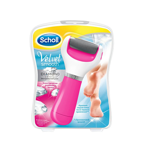 Пилка электрическая роликовая Scholl Velvet smooth с экстражестким роликом