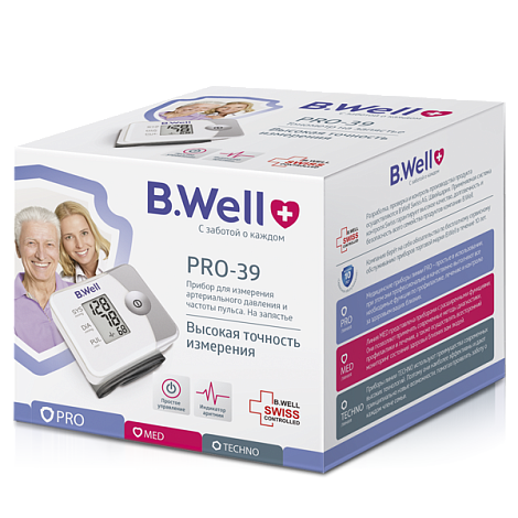 Тонометр автоматический на запястье B.Well PRO-39