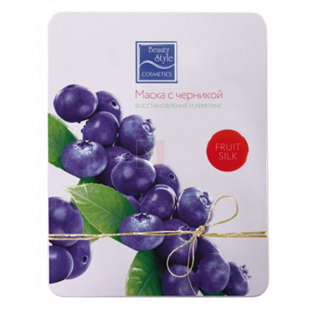 Маска для лица Beauty Style c черникой "Восстановление и лифтинг" Fruit Silk 30мл