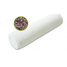 Валик с лузгой гречихи 40*10см цв. белый арт.ST166