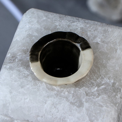 Лампа соляная "Зебра арома" цельный кристалл 12*12*16см, 2-3кг