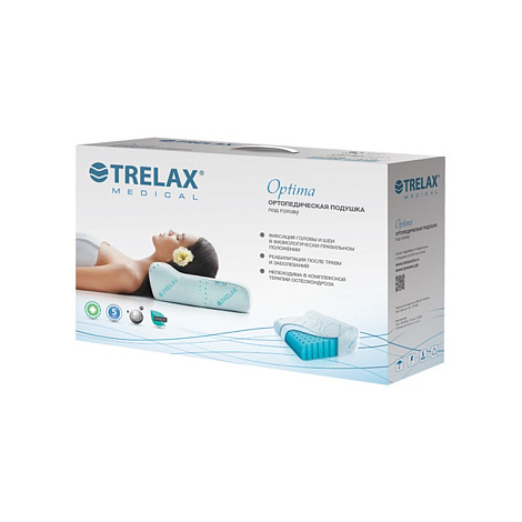 Подушка ортопедическая TRELAX П01 OPTIMA под голову (ИМ)