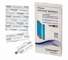 Тест-полоски к глюкометру "Сателлит Экспресс" №25