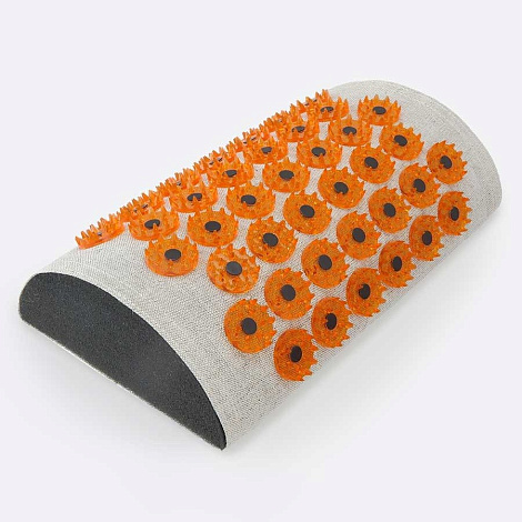 Массажер "Тибетский аппликатор" валик для шеи цв. желтый