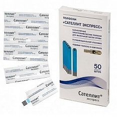 Тест-полоски к глюкометру "Сателлит Экспресс" №50