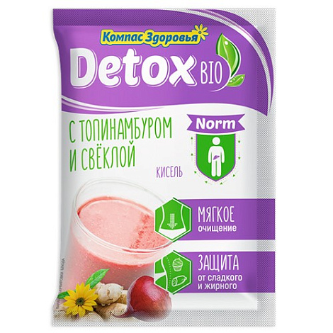 Кисель Detox bio norm с топинамбурой и свеклой Компас Здоровья 25 гр