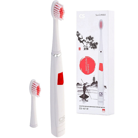 Зубная щетка CS Medica SonicMax электрическая звуковая арт. CS-167-W цв. белый