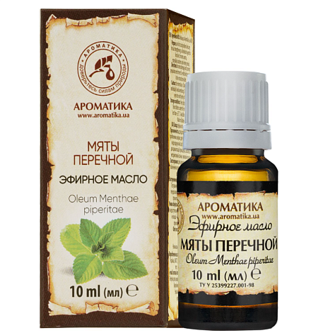 Масло эфирное перечной мяты 10мл