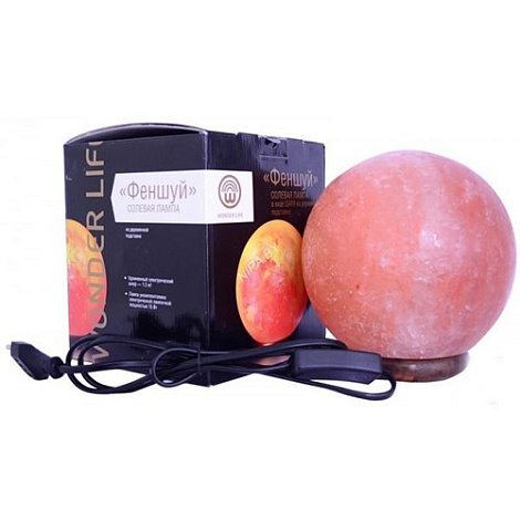Лампа солевая "Фэн-шуй" в форме шара