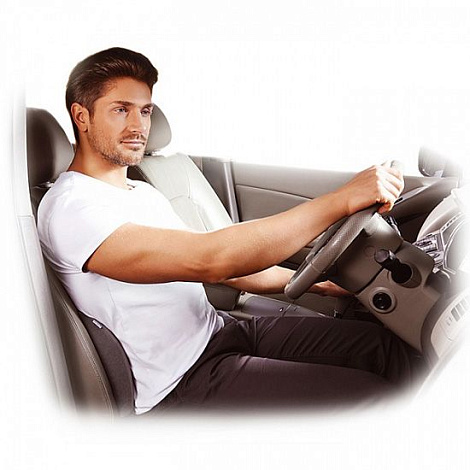 Подушка TRELAX  AUTOBACK П12 под спину цв. серый