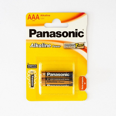 Батарейка PANASONIC LR3 (AAA) Standart Power (Essential) 1,5B бл/2 щелочная