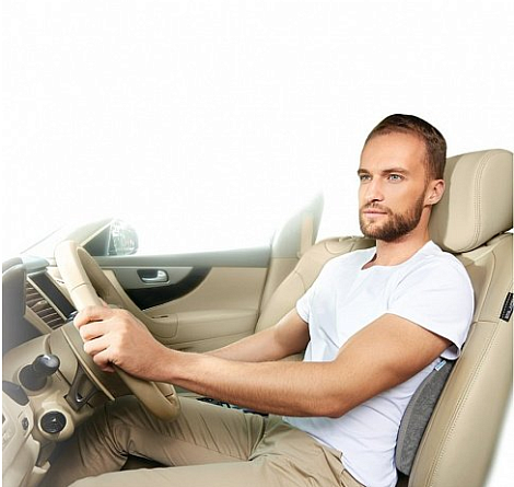 Подушка TRELAX  AUTOBACK П12 под спину цв. черный