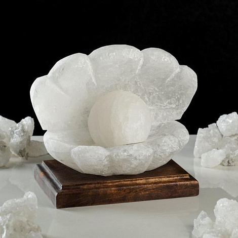 Лампа соляная "Жемчужница" 14*19*17см