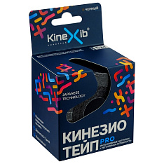 Тейп кинезио Kinexib Pro (5м*5см, цв. черный)