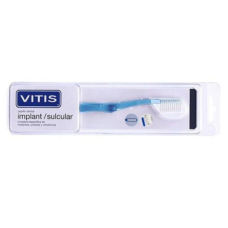 Зубная щетка Vitis Implant Sulcular для имплантов