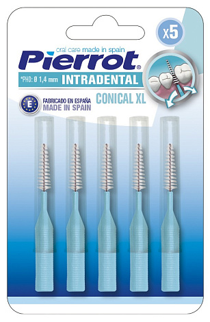 Межзубные ершики Pierrot Conical XL Interdental (1.4mm) 5 штук 8411732104621