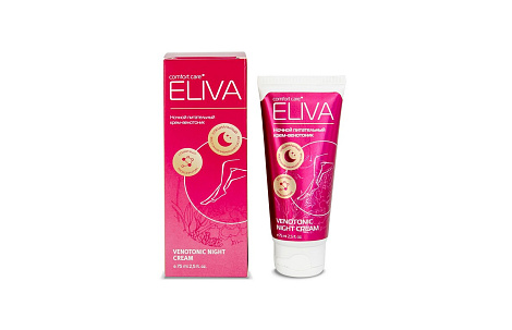Крем-венотоник для ног ELIVA ночной 75мл