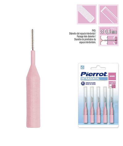 Межзубные ёршики Pierrot Nano Interdental (0.8 мм) 8411732080826