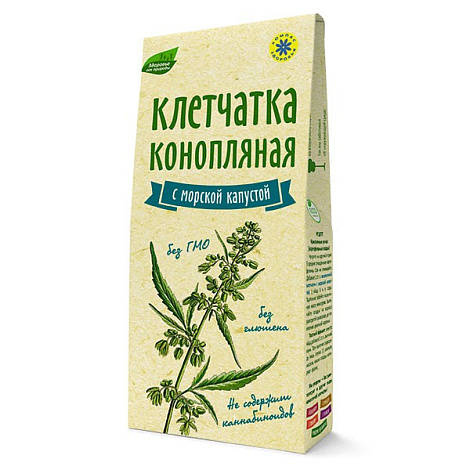 Клетчатка конопляная с морской капустой 150гр Компас Здоровья