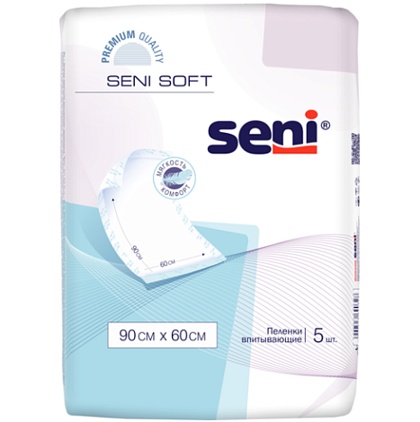 Пеленки гигиенические Seni Soft  60*60см 5штук