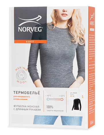 Футболка женская Norveg Soft с длинным рукавом (ИМ)