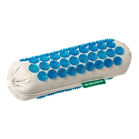 Массажер "Тибетский аппликатор " валик универсальный мягкий цв. синий