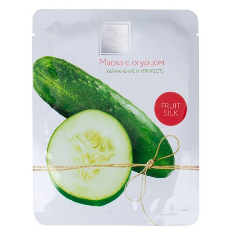 Маска для лица с огурцом Beauty Style  "Увлажнение и упругость" Fruit Silk 30мл