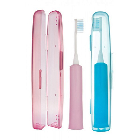 Электрическая звуковая ионная зубная щетка Hapica с футляром. Чистит без зубной пасты. (ИМ)